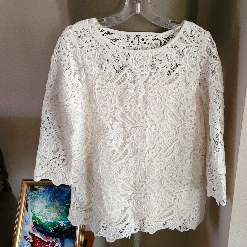 Beautiful J. Jill Lace Top